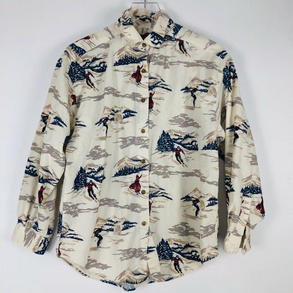 Eddie Bauer Tops - Vintage Eddie Bower Womens Corduroy Skier Mountain